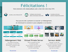 Tablet Screenshot of clic-motoculture.com